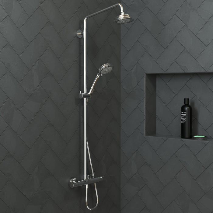 hansgrohe Croma 100 Classic Showerhead 3-Jet, 2.5 GPM, chrome - view 2
