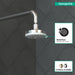 hansgrohe Croma 100 Showerhead E 3-Jet, 2.5 GPM, chrome - view 3