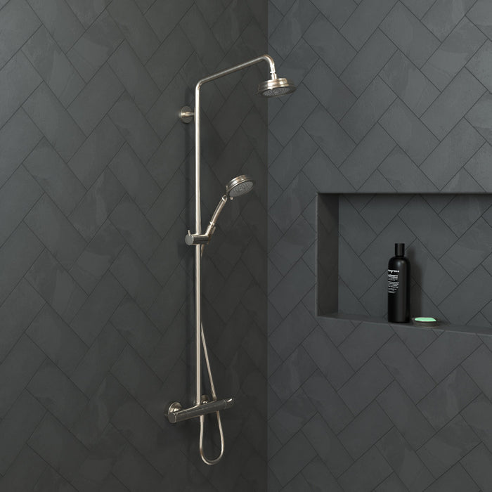 hansgrohe Croma 100 Classic Handshower 3-Jet, 2.5 GPM, brushed nickel - view 2