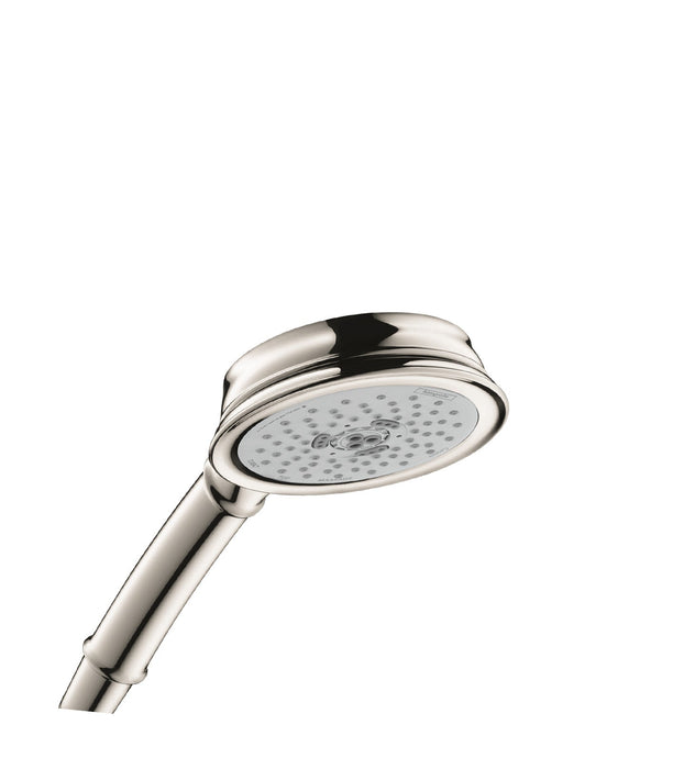 hansgrohe Croma 100 Classic Handshower 3-Jet, 2.5 GPM, polished nickel