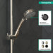 hansgrohe Croma 100 Classic Handshower 3-Jet, 2.5 GPM, polished nickel - view 3