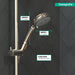 hansgrohe Croma 100 Classic Handshower 3-Jet, 2.5 GPM, polished nickel - view 4