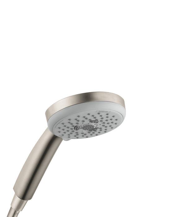 hansgrohe Croma 100 Handshower E 3-Jet, 2.5 GPM, brushed nickel