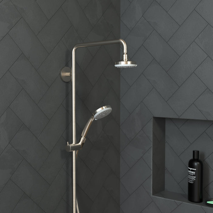 hansgrohe Croma 100 Handshower E 3-Jet, 2.5 GPM, brushed nickel - view 2