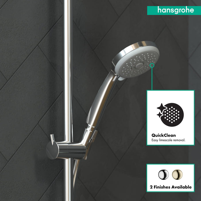 hansgrohe Croma 100 Handshower E 3-Jet, 2.5 GPM, chrome - view 4