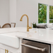 hansgrohe Talis C HighArc Kitchen Faucet, 2-Spray Pull-Down, 1.75 GPM, brushed gold optic - view 2