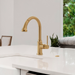 hansgrohe Talis C HighArc Kitchen Faucet, 2-Spray Pull-Down, 1.75 GPM, brushed gold optic - view 3