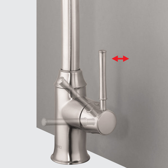 hansgrohe Talis C HighArc Kitchen Faucet, 2-Spray Pull-Down, 1.75 GPM, chrome - view 3