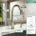 hansgrohe Talis C HighArc Kitchen Faucet, 2-Spray Pull-Down, 1.75 GPM, polished nickel - view 4