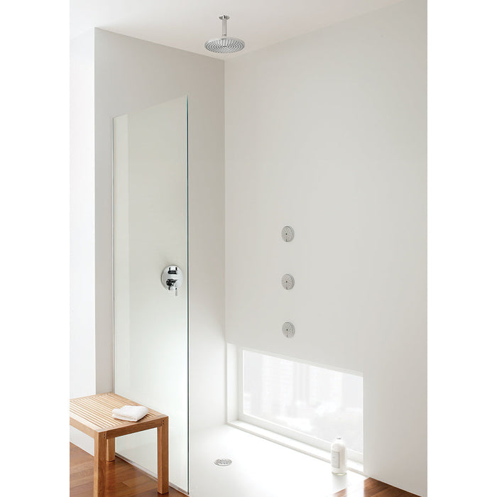 hansgrohe Ecostat Thermostatic Trim S with Volume Control and Diverter, chrome - view 2