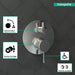 hansgrohe Ecostat Thermostatic Trim S with Volume Control and Diverter, chrome - view 3