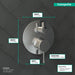 hansgrohe Ecostat Thermostatic Trim S with Volume Control and Diverter, chrome - view 4