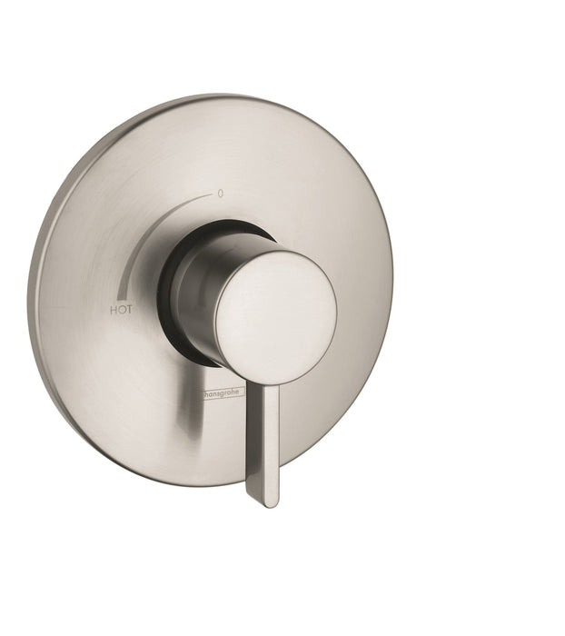 hansgrohe Ecostat Pressure Balance Trim S, brushed nickel