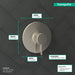 hansgrohe Ecostat Pressure Balance Trim S, brushed nickel - view 4