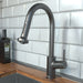 hansgrohe Talis S?? Prep Kitchen Faucet, 2-Spray Pull-Down, 1.75 GPM, brushed black chrome - view 2