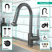 hansgrohe Talis S?? Prep Kitchen Faucet, 2-Spray Pull-Down, 1.75 GPM, brushed black chrome - view 3