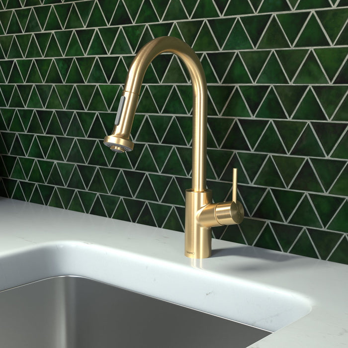 hansgrohe Talis S?? Prep Kitchen Faucet, 2-Spray Pull-Down, 1.75 GPM, brushed gold optic - view 2