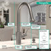 hansgrohe Talis S?? HighArc Kitchen Faucet, 2-Spray Pull-Down, 1.5 GPM, stainless steel optic - view 4