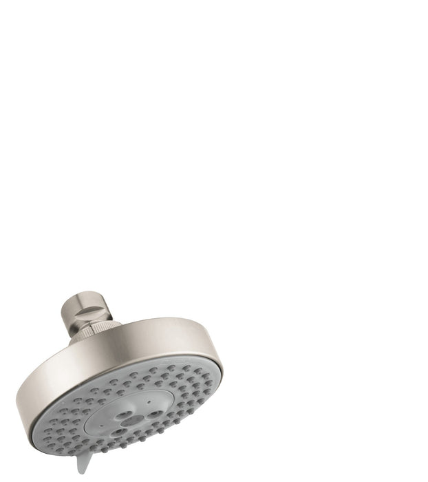 hansgrohe Raindance S Showerhead 100 3-Jet, 2.0 GPM, brushed nickel