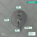 hansgrohe Ecostat Pressure Balance Trim S with Diverter, brushed black chrome - view 4