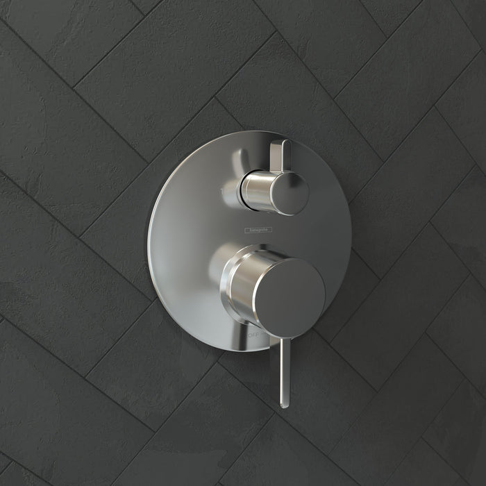 hansgrohe Ecostat Pressure Balance Trim S with Diverter, chrome - view 2
