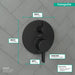 hansgrohe Ecostat Pressure Balance Trim S with Diverter, matte black - view 4
