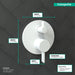 hansgrohe Ecostat Pressure Balance Trim S with Diverter, matte white - view 4