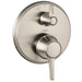 hansgrohe Ecostat Classic Pressure Balance Trim with Diverter, Round, brushed nickel