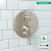 hansgrohe Ecostat Classic Pressure Balance Trim with Diverter, Round, brushed nickel - view 3