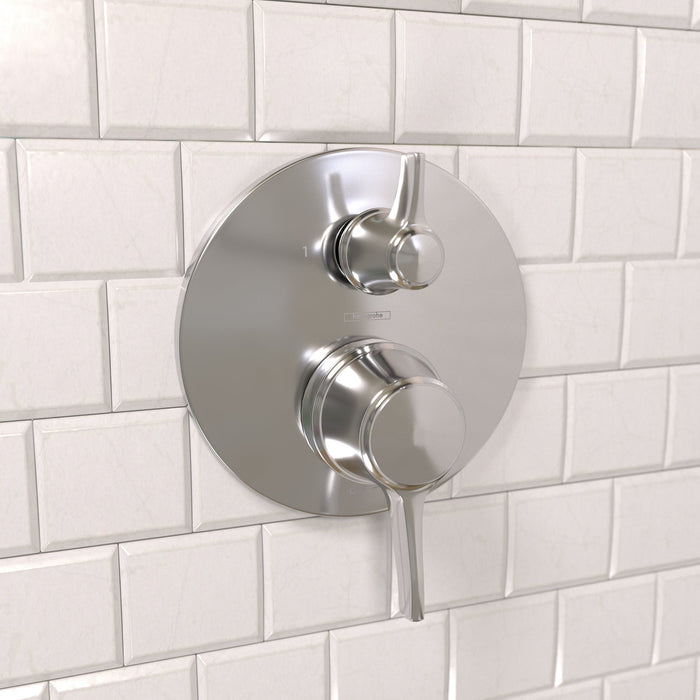 hansgrohe Ecostat Classic Pressure Balance Trim with Diverter, Round, chrome - view 2