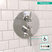 hansgrohe Ecostat Classic Pressure Balance Trim with Diverter, Round, chrome - view 3