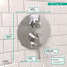 hansgrohe Ecostat Classic Pressure Balance Trim with Diverter, Round, chrome - view 4