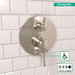 hansgrohe Ecostat Classic Pressure Balance Trim with Diverter, Round, polished nickel - view 3