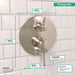 hansgrohe Ecostat Classic Pressure Balance Trim with Diverter, Round, polished nickel - view 4