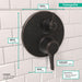 hansgrohe Ecostat Classic Pressure Balance Trim with Diverter, Round, rubbed bronze - view 4