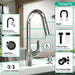 hansgrohe Focus HighArc Kitchen Faucet, 2-Spray Pull-Down, 1.75 GPM, matte black - view 3