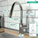 hansgrohe Focus Prep Kitchen Faucet, 2-Spray Pull-Down, 1.75 GPM, chrome - view 4