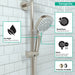 hansgrohe Croma Select E Handshower 110 3-Jet, 1.75 GPM, brushed nickel - view 3