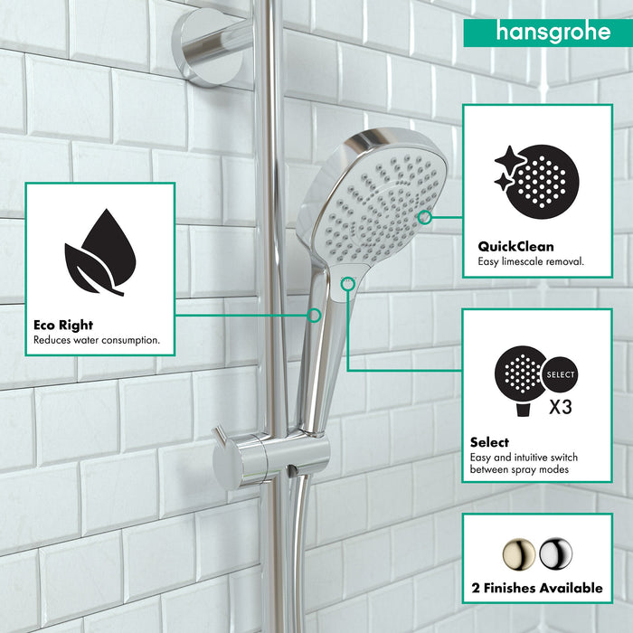 hansgrohe Croma Select E Handshower 110 3-Jet, 1.75 GPM, chrome - view 3
