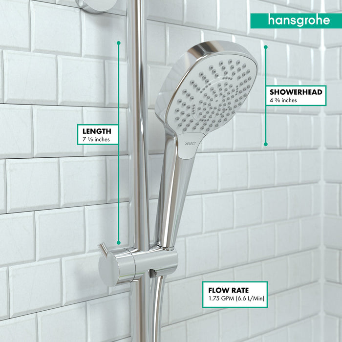 hansgrohe Croma Select E Handshower 110 3-Jet, 1.75 GPM, chrome - view 4