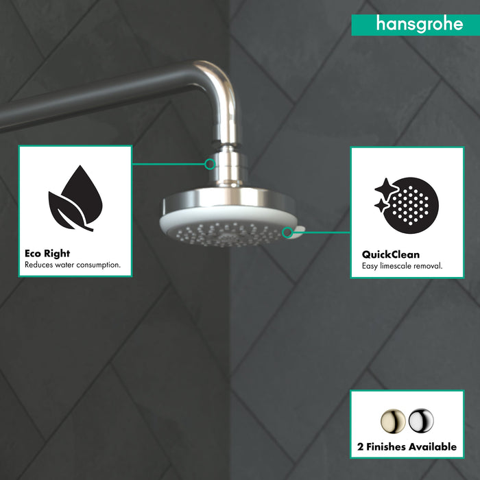 hansgrohe Croma 100 Showerhead E 3-Jet, 1.8 GPM