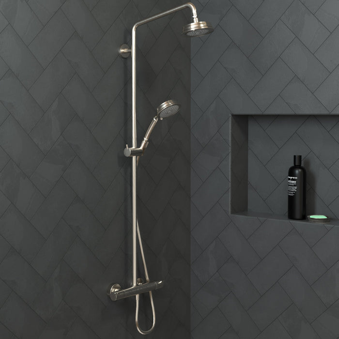 hansgrohe Croma 100 Classic Showerhead 3-Jet, 1.8 GPM, brushed nickel - view 2