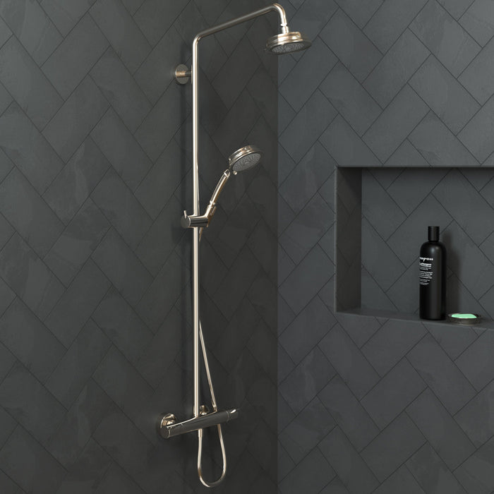 hansgrohe Croma 100 Classic Showerhead 3-Jet, 1.8 GPM, polished nickel - view 2