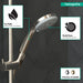 hansgrohe Croma 100 Handshower E 3-Jet, 1.8 GPM, brushed nickel - view 3