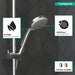 hansgrohe Croma 100 Handshower E 3-Jet, 1.8 GPM, chrome - view 3