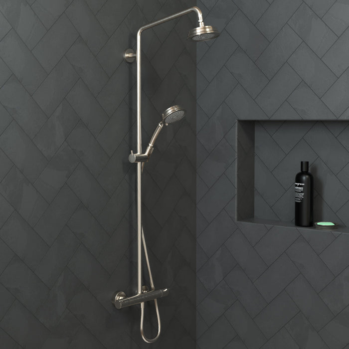 hansgrohe Croma 100 Classic Handshower 3-Jet, 1.8 GPM, brushed nickel - view 2