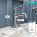 hansgrohe Joleena Single-Hole Faucet 100 with Pop-Up Drain, 0.5 GPM, polished nickel - view 4