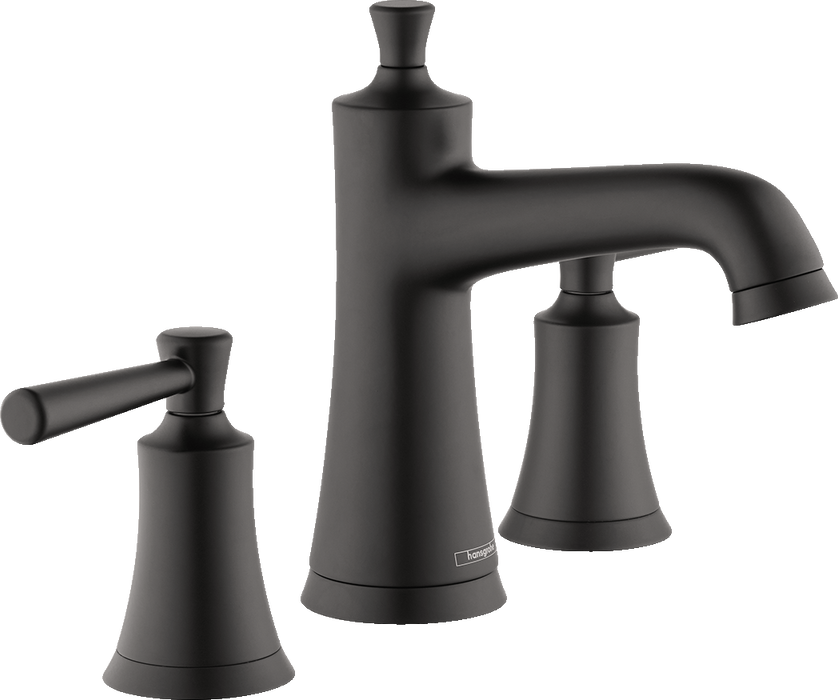 hansgrohe Joleena Widespread Faucet 100 with Pop-Up Drain, 1.2 GPM, matte black
