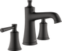 hansgrohe Joleena Widespread Faucet 100 with Pop-Up Drain, 1.2 GPM, matte black