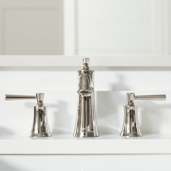 hansgrohe Joleena Widespread Faucet 100 with Pop-Up Drain, 1.2 GPM, polished nickel - view 2